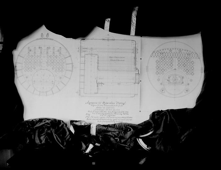 Henry Thorburn, According to the photographer’s notes: “Steam boiler drawing.” Location: Uddevalla Mek. Workshop Date: 5 February 1897 Time: 11.45 m. Candles: Room Candles Aperture: No 4 Objective: Svenska Express Exposure: 1 1/2 minute Preparation: Hydroechinon, Eikonogen