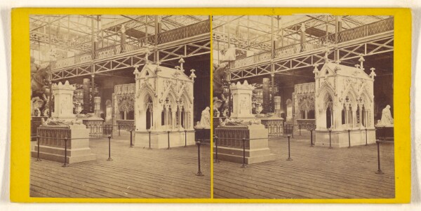 Unknown, [Crystal Palace Exhibition, 1851: interior view, small architectural models]