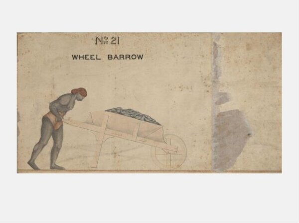 Unknown, One of twenty-one drawings of various types of indigenous conveyance in Poona showing side view and section.