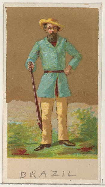Allen & Ginter, Brazil, from the Natives in Costume series (N16), Teofani Issue, for Allen & Ginter Cigarettes Brands