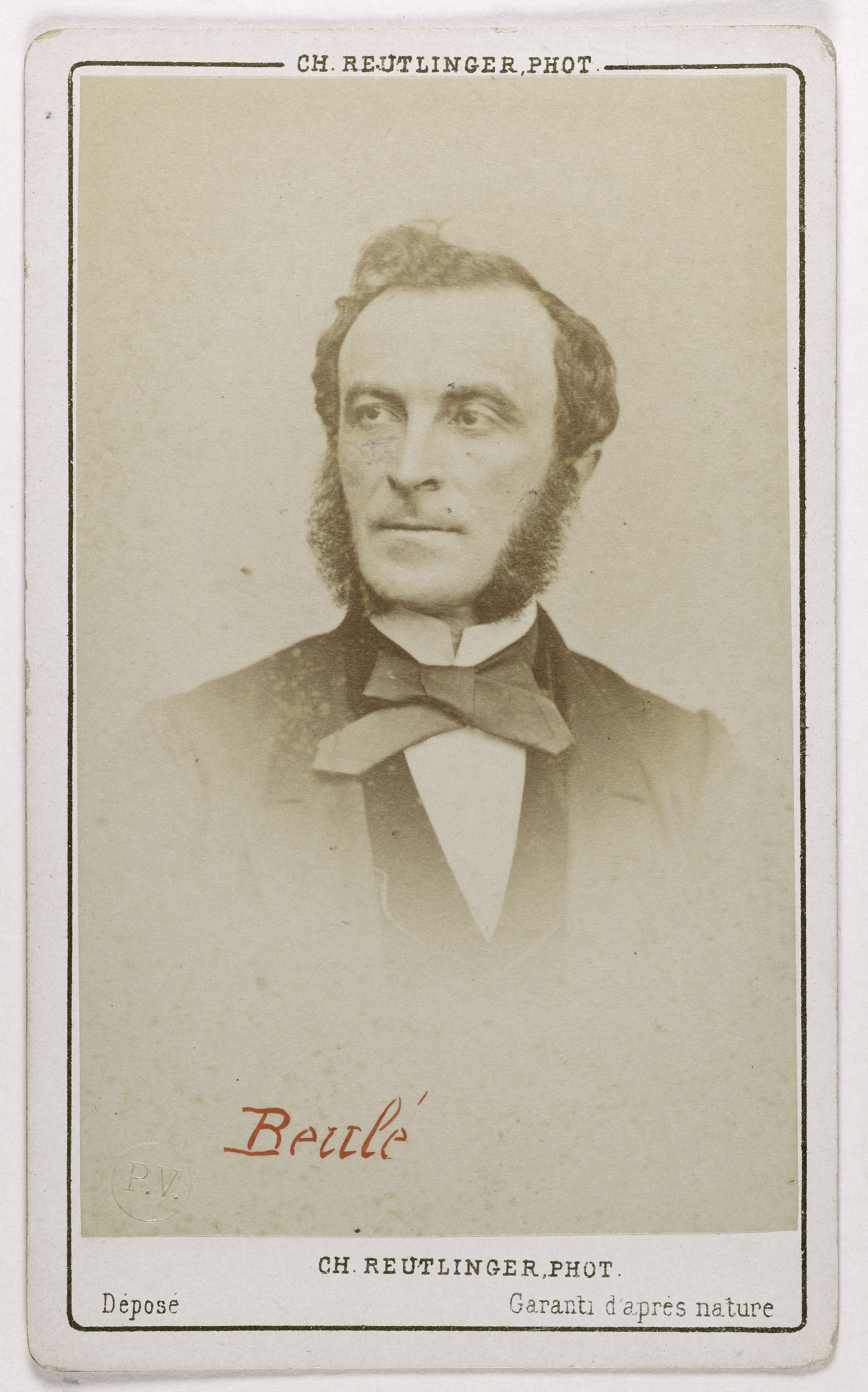 Charles Reutlinger, Portrait de Charles Ernest Beulé (1826-1874), (archéologue, homme politique)