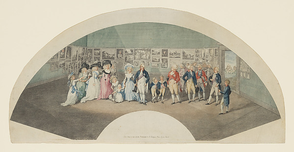 Johann Heinrich Ramberg, George III, Queen Charlotte, the Prince of Wales and others in a Picture Gallery near Windsor Castle