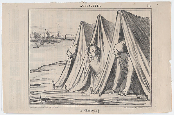 Honoré Daumier, À Cherbourg, from "Actualités"