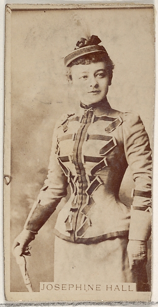 Allen & Ginter, Josephine Hall, from the Actors and Actresses series (N45, Type 8) for Virginia Brights Cigarettes