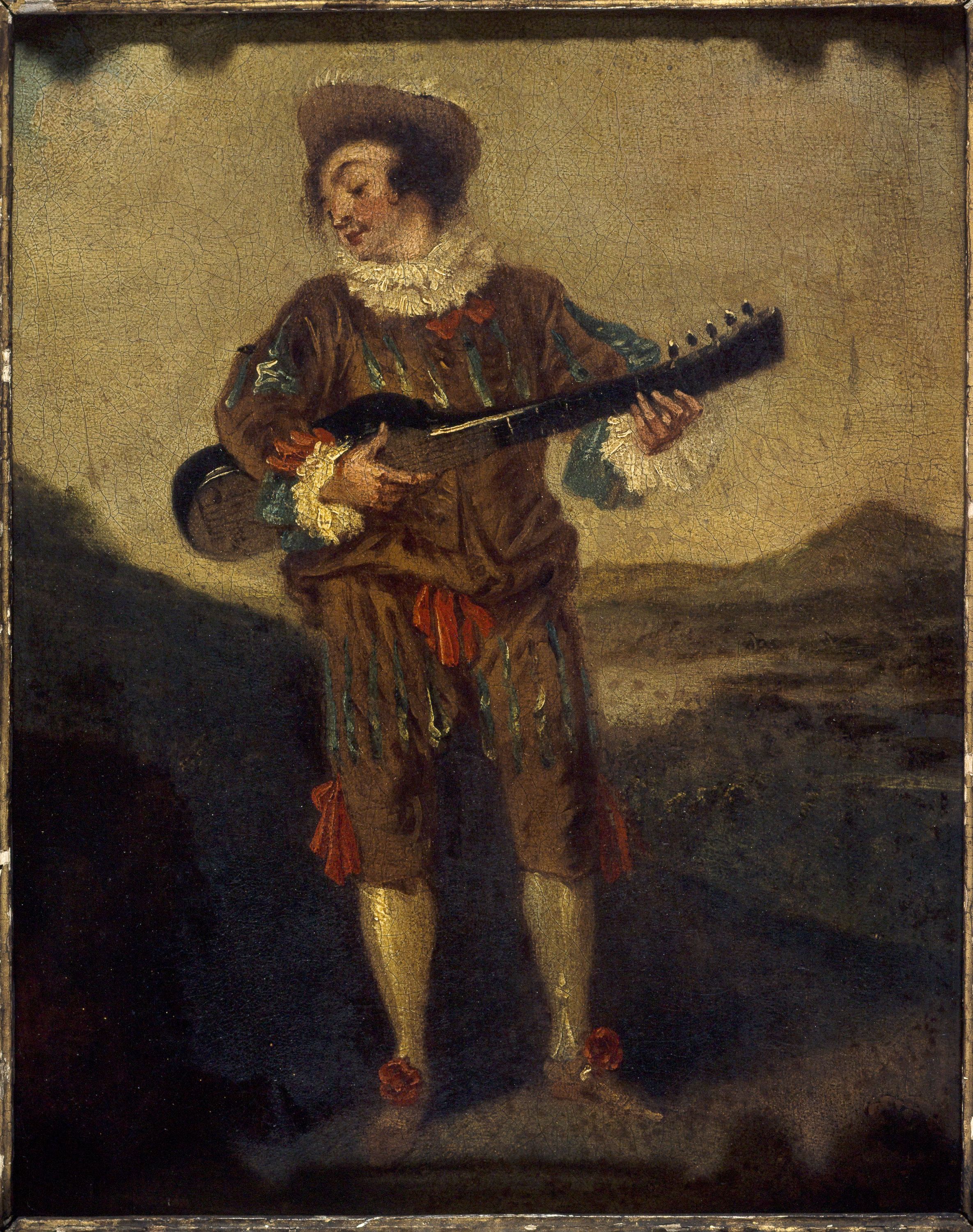 Anonyme, Mezztin jouant de la guitare
