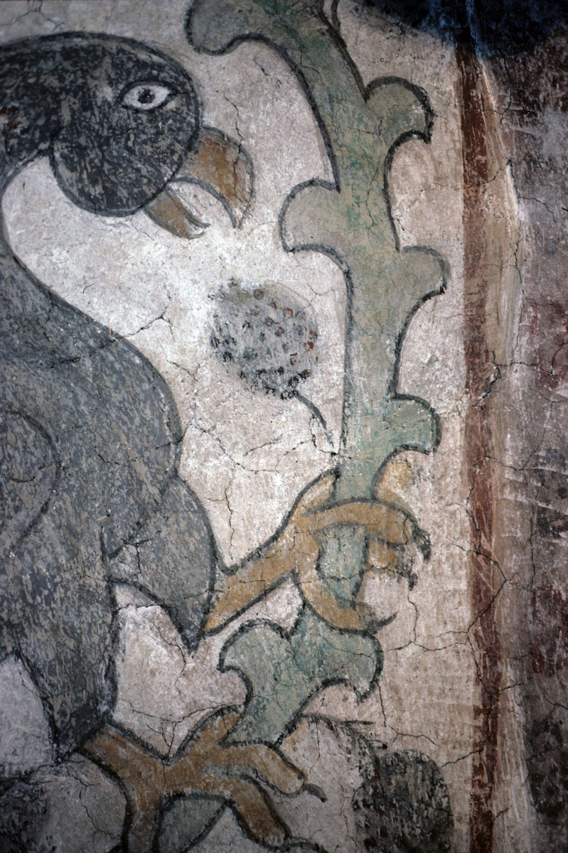 Rune Hammarling, Lime painting in Viksta Church, Viksta parish, Uppland 1986