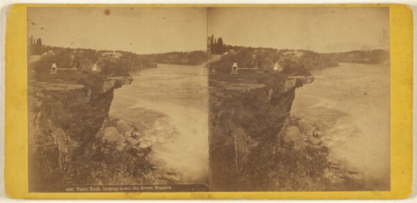 Edward Bierstadt, Table Rock, looking down the River, Niagara.
