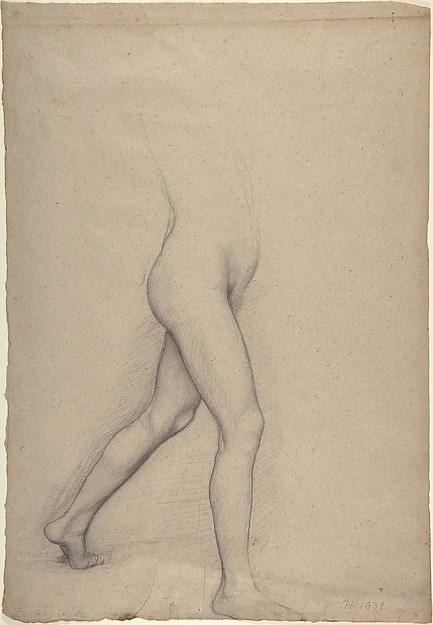 Edgar Degas, Study of a Girl's Legs for the painting "Young Spartans"