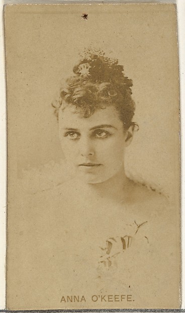 W. Duke, Sons & Co., Anna O'Keefe, from the Actors and Actresses series (N145-8) issued by Duke Sons & Co. to promote Duke Cigarettes