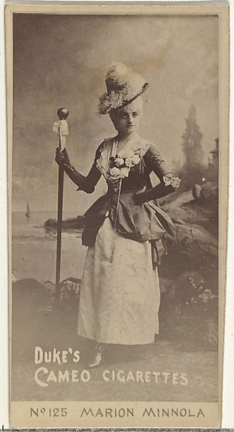 W. Duke, Sons & Co., Card Number 125, Marion Minnola, from the Actors and Actresses series (N145-4) issued by Duke Sons & Co. to promote Cameo Cigarettes