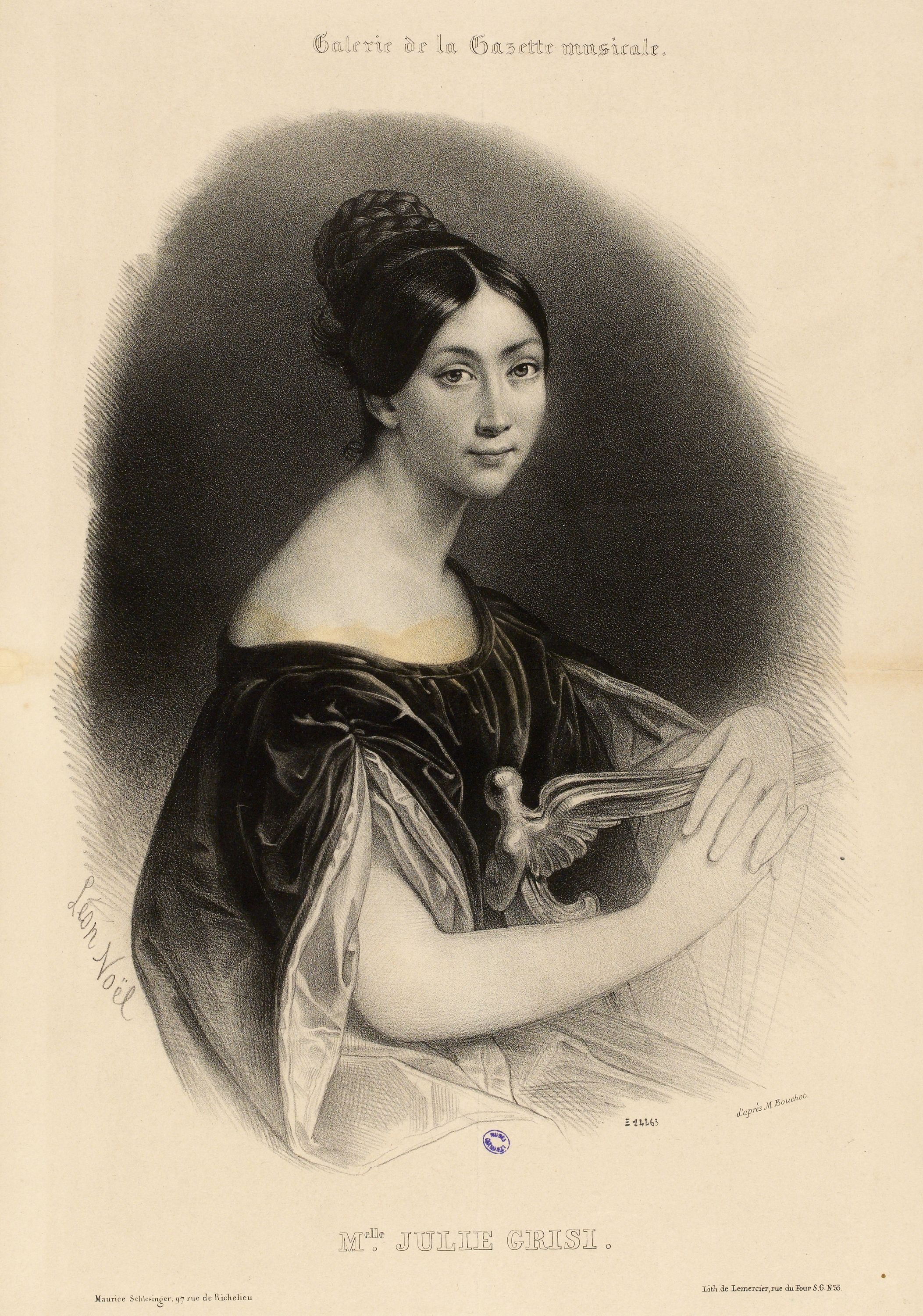Alphonse Léon Noel, Portrait de melle Julie Grisi