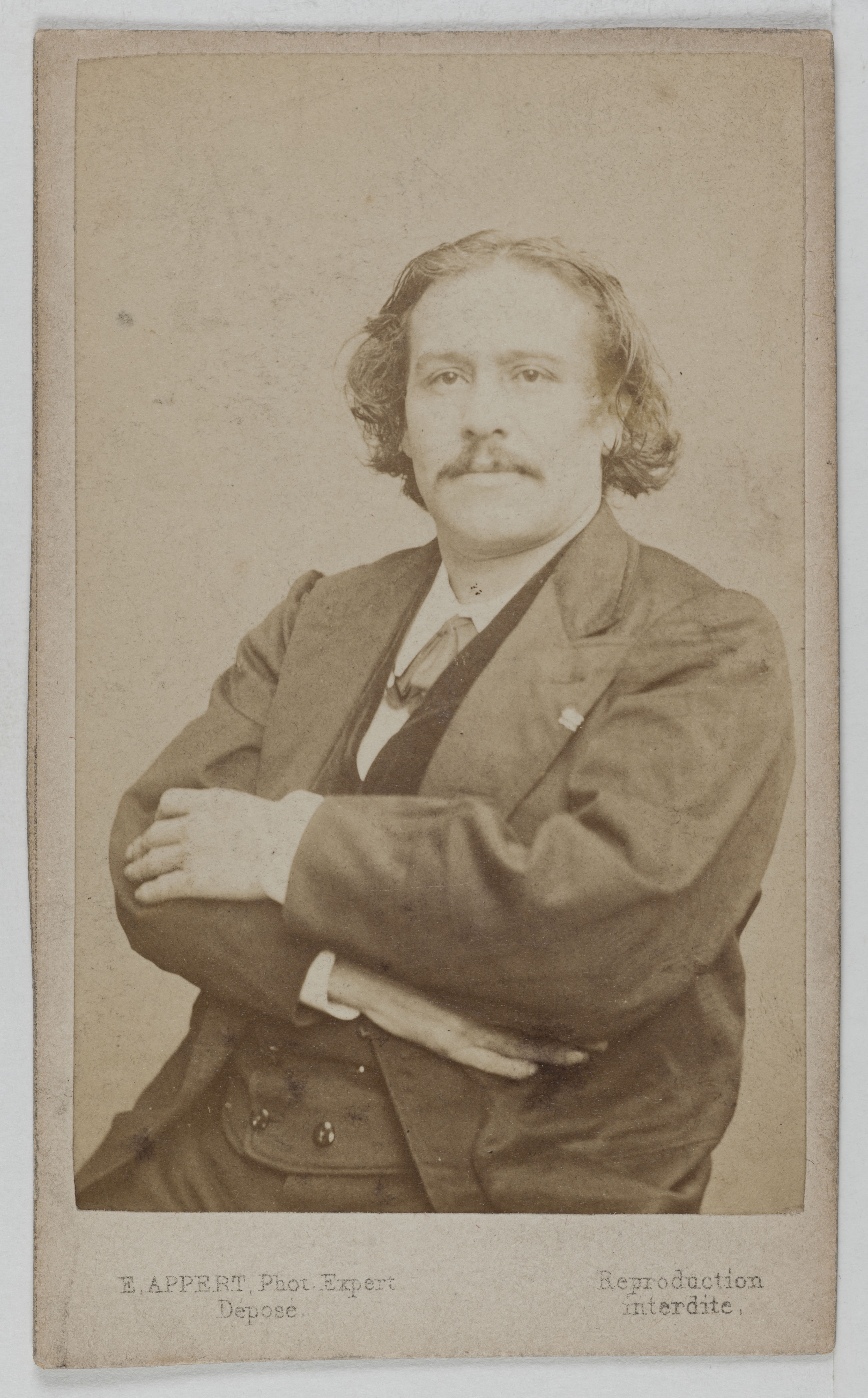 Ernest Charles Appert, Portrait de Maxime Lisbonne, membre de la Commune (1871, colonel fédéré), condamné à mort