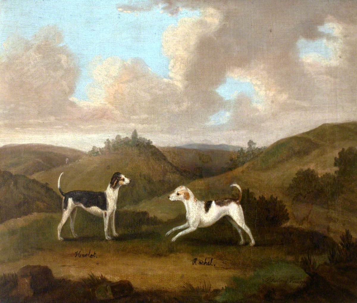 Francis Sartorius, 'Harlot' and 'Rachel', a pair of hounds