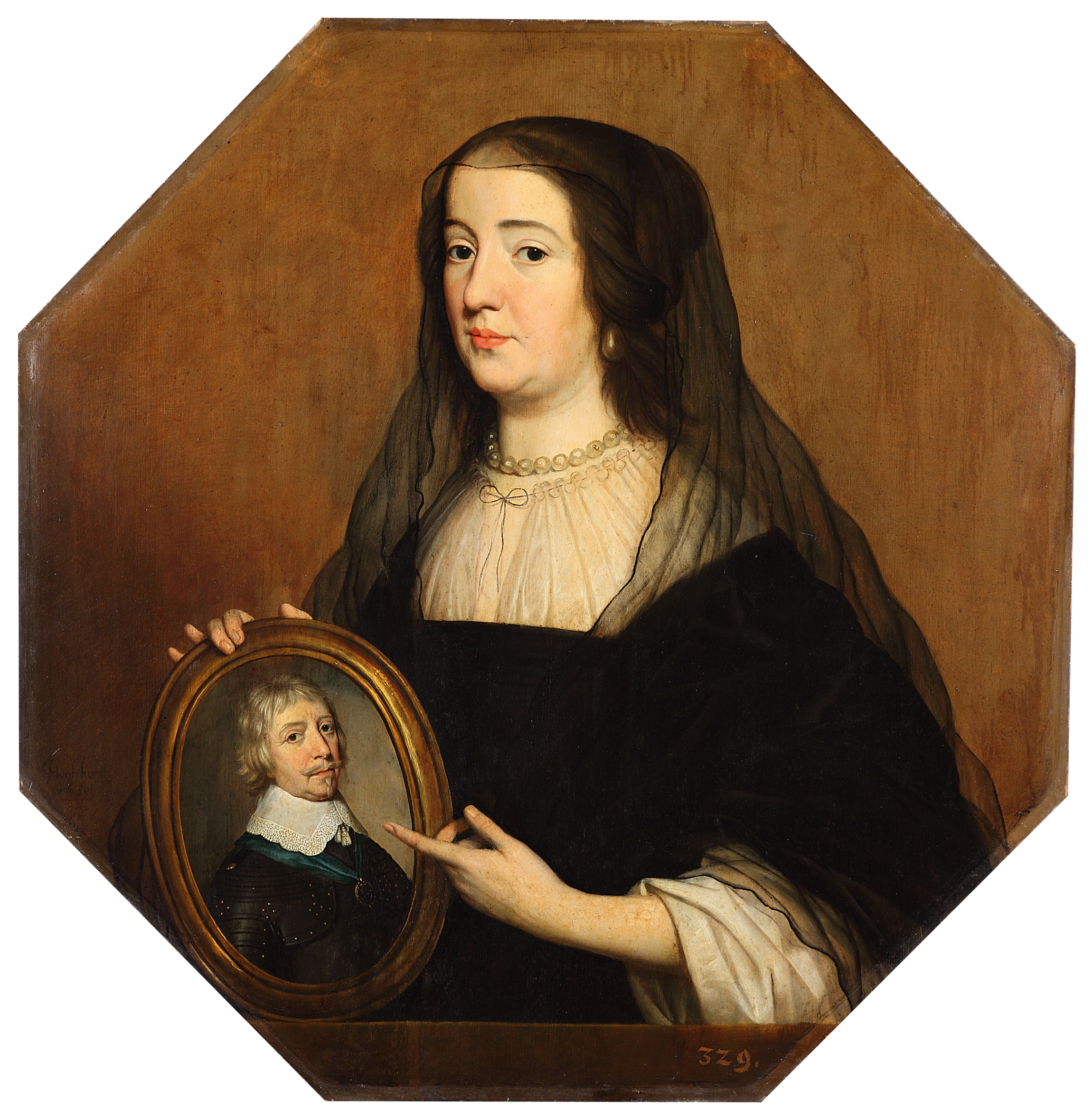 Gerard van Honthorst, Portrait of Amalia van Solms (1602-1675)
