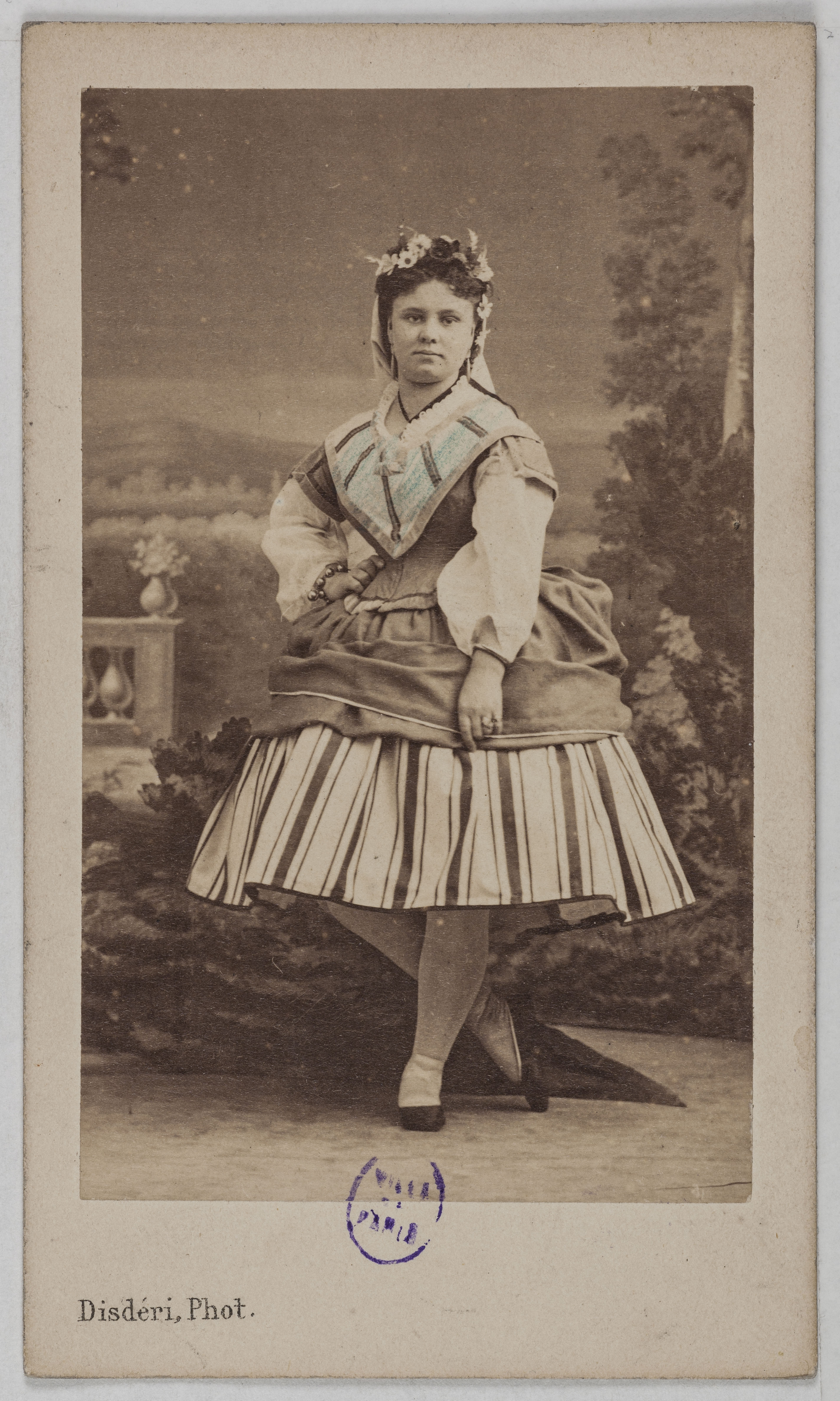 André-Adolphe-Eugène Disdéri, Portrait de Jousse (danseuse à l'Opéra)