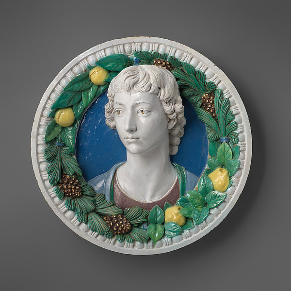 Andrea della Robbia, Head of a youth