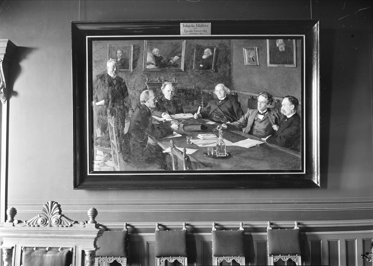 Gunnar Sundgren, Oljemålning - "Teologiska Fakulteten vid Uppsala Universitet Vårterminen 1911"
