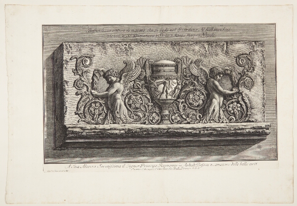 Giovanni Battista Piranesi, Marmorrelief i Aldobrandini-haven nær SS. Domenico e Sisto på Monte Magna, Napoli