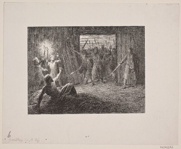 Constantin Hansen, Illustration til Svend Grundtvig, "Marsk Stig: Dansk Folkevise Fra 13de Aarhundrede", 1861