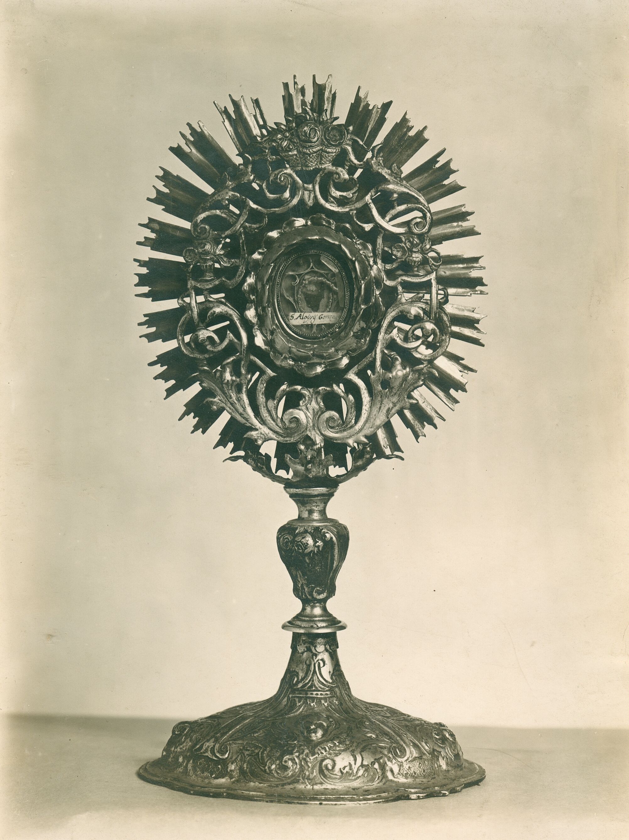 Vladimir Tkalčić, Zagreb - Zagrebačka katedrala - Relikvijar s moćima sv. Alojzija Gonzage u obliku monstrance