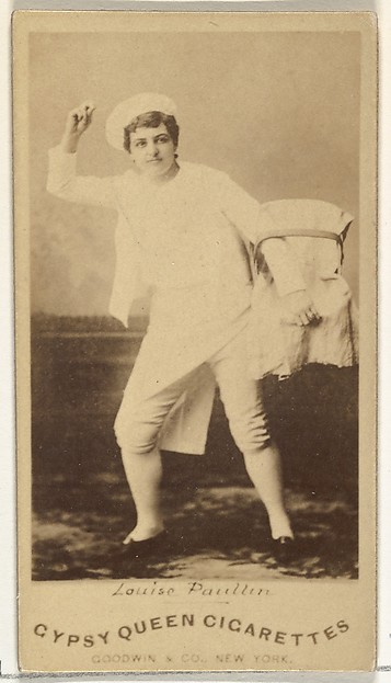 Goodwin & Company, Louise Paullin, from the Actors and Actresses series (N171) for Gypsy Queen Cigarettes