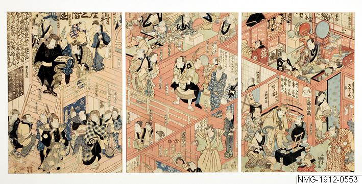 Utagawa Kunisada (Toyokuni III), Träsnitt, Bildkonst, Woodblock, Woodcut, Print
