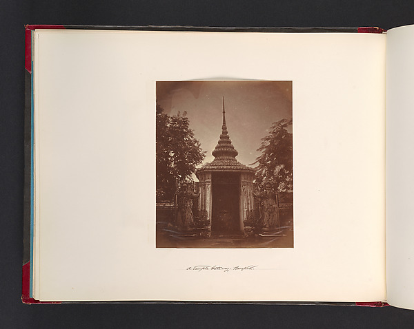 John Thomson, A Temple Gateway - Bangkok
