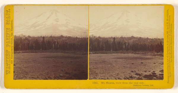 Carleton Watkins, Mt. Shasta, view from the east side. Siskiyou County, Cal.