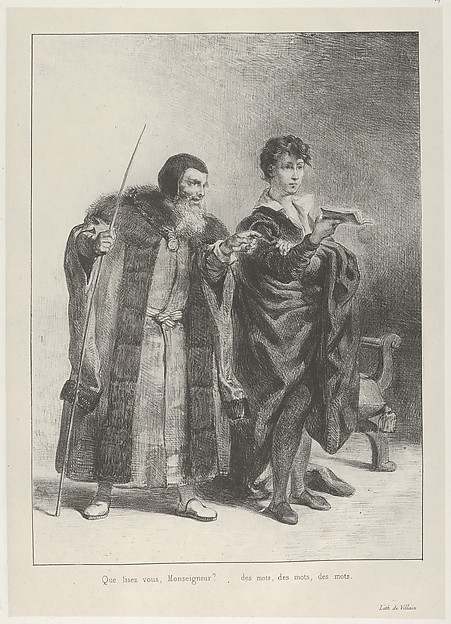 Eugène Delacroix, Polonius and Hamlet
