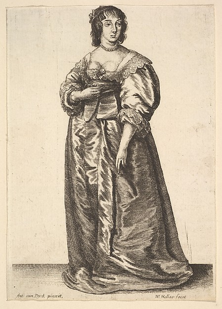 Wenceslaus Hollar, Whole-length Figure of a Lady
