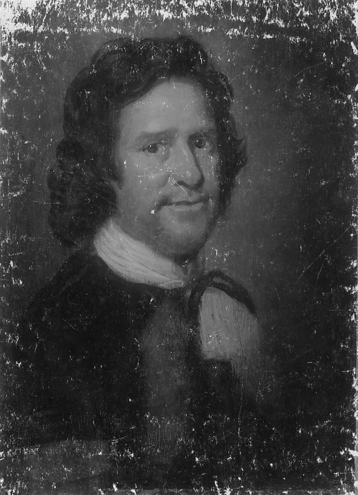 Abraham Wuchters, Portræt af en mand i sort dragt