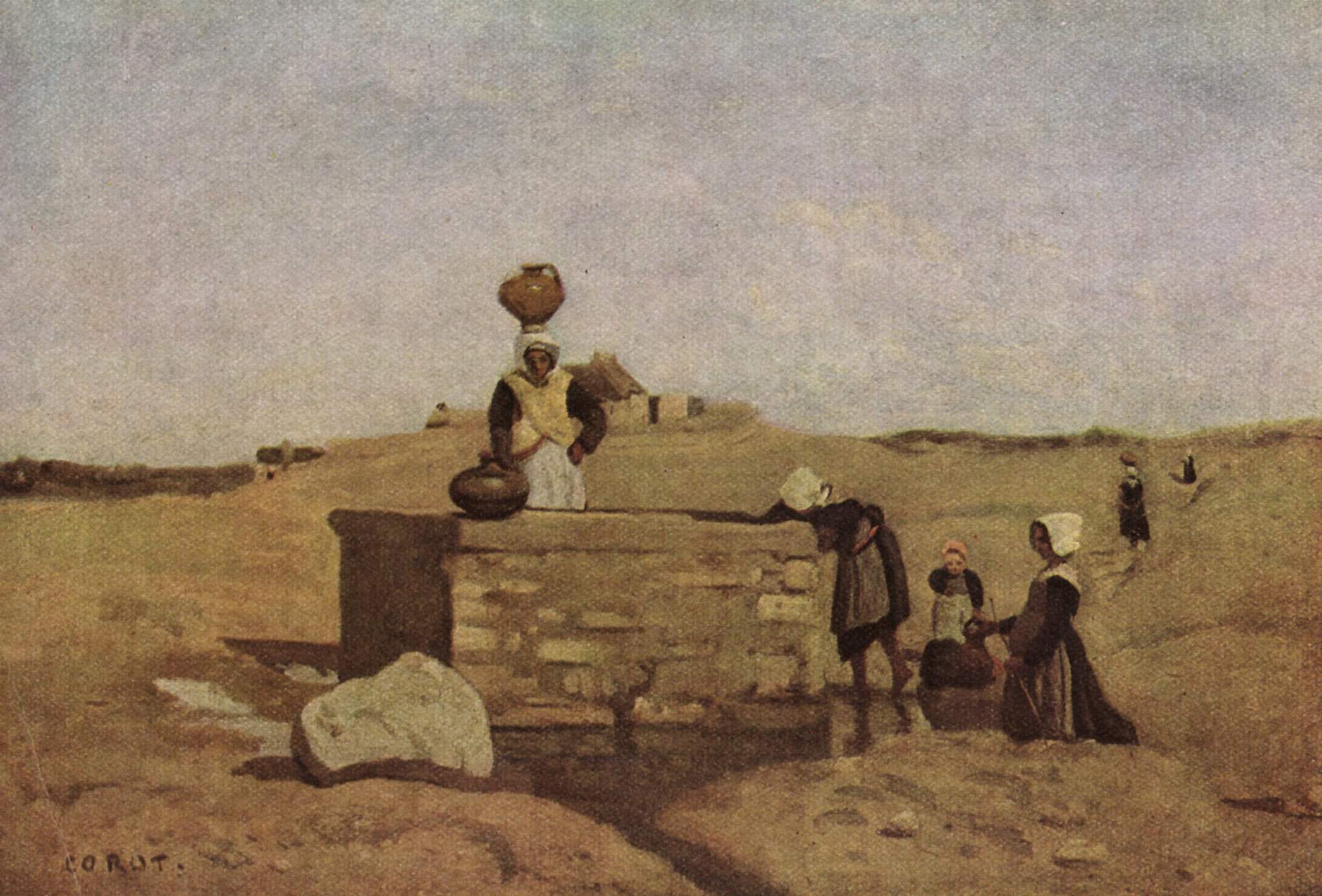 Jean-Baptiste Camille Corot, Breton Women at the Fountain