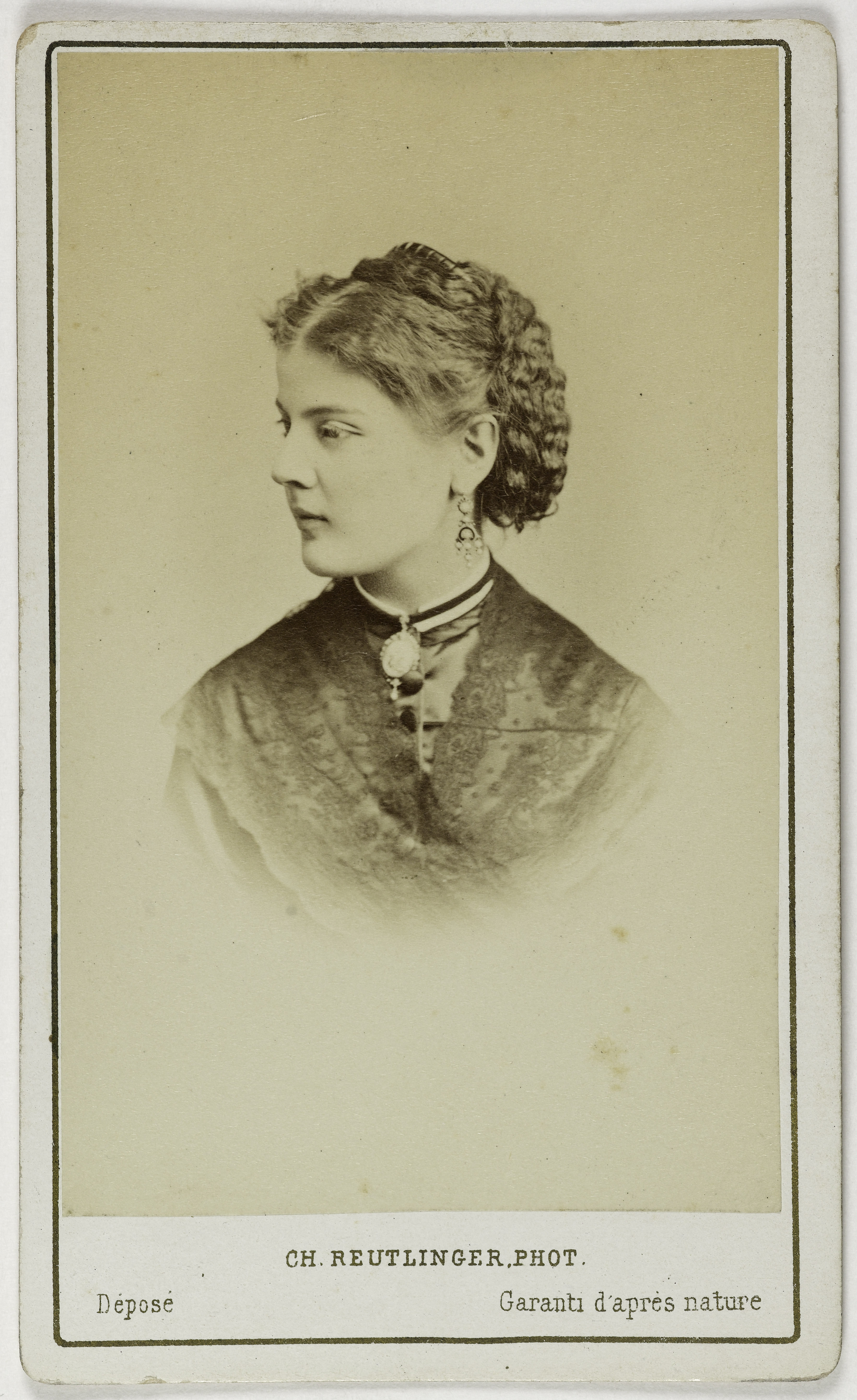 Charles Reutlinger, Portrait de Mlle Lafleur ou Floral, (actrice)