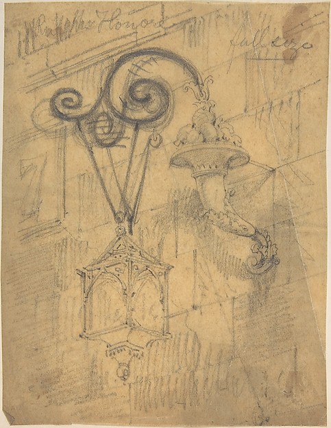 Anonymous, British, 19th century, Metal Bracket Supporting a Street lamp, St. Honoré