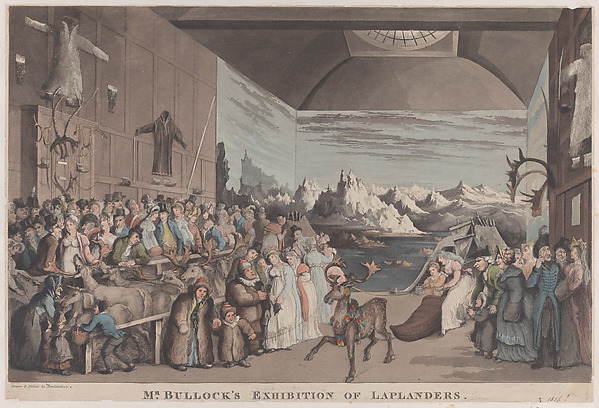Thomas Rowlandson, Mr. Bullock's Exhibition of Laplanders