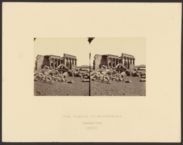 Francis Frith, The Temple at Maharraka