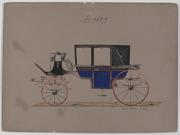 Brewster & Co., Design for Landau, No. 3645
