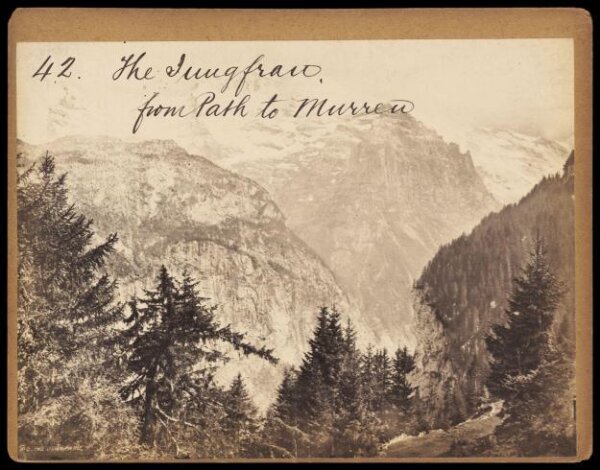 Francis Frith, The Jungfrau.  From Path to Murren