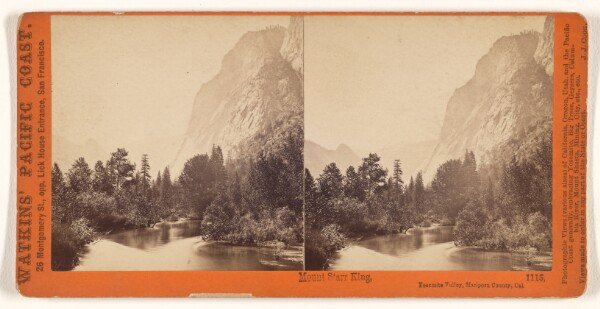 Carleton Watkins, Mount Starr King, from Glacier Point, Yosemite Valley, Mariposa County, Cal.