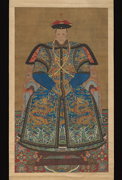 Unidentified artist, Portrait of Qianlong Emperor's Eldest Daughter Feng Cheng