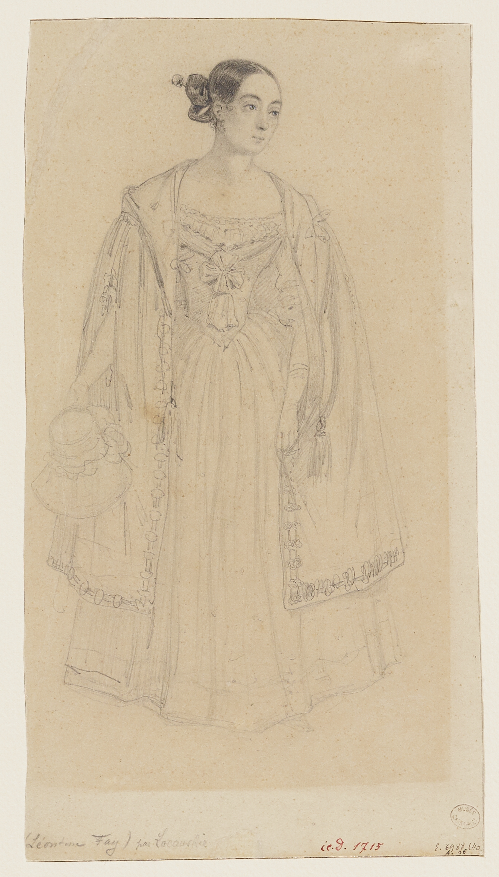 Alexandre Lacauchie, Portrait de l'actrice Léontine Fay devenue Volnys (1810-1876)