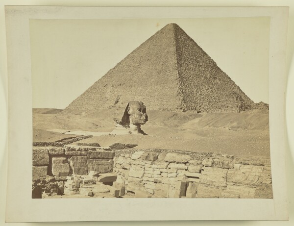 Unknown, [Great Sphinx and pyramid, Giza]