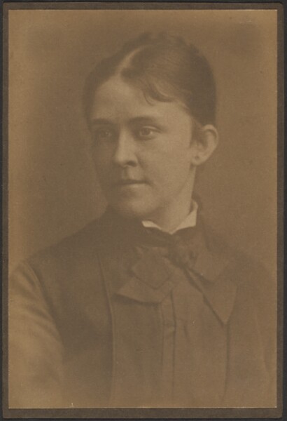 Louis Fleckenstein, [Portrait of a Woman in Dress with Neck Tie]