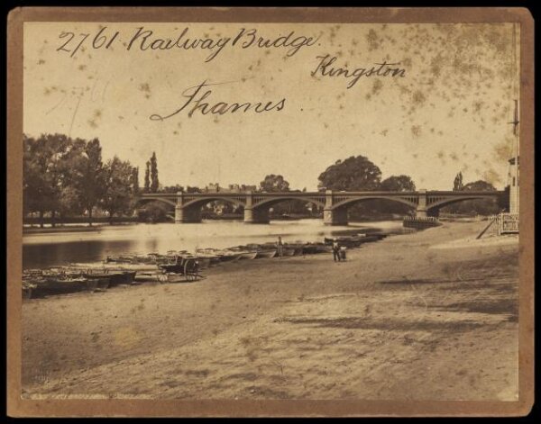 Francis Frith, Railway Bridge.  Kingston.  Thames