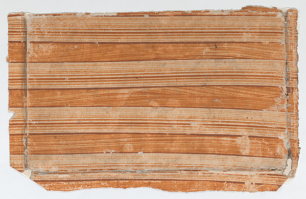 Anonymous, Orange striped paste paper