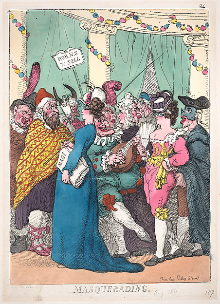 Thomas Rowlandson, Masquerading