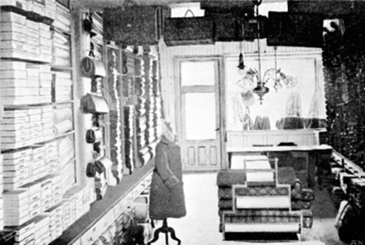 Anno Domkirkeodden, INTERIØR S. HAUGS MANUFAKTURFORRETNING, STRANDGATA