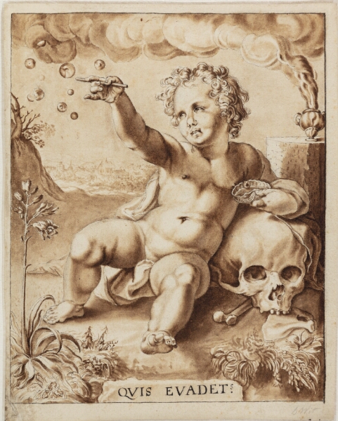 Jacob de Wit, Allegori på forgængelighed. Homo Bulla
