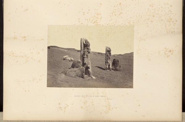 Francis Frith, Colossi and Sphynx at Wady Saboua, Nubia