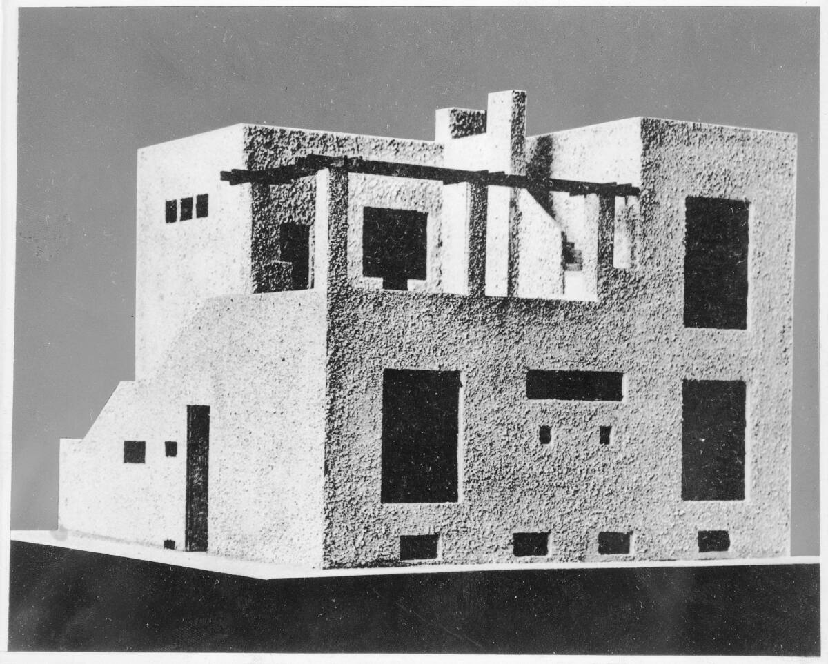 Anonym, Villa Alexander Moissi, Lido, Venedig, Italien, Schrägansicht des Modells